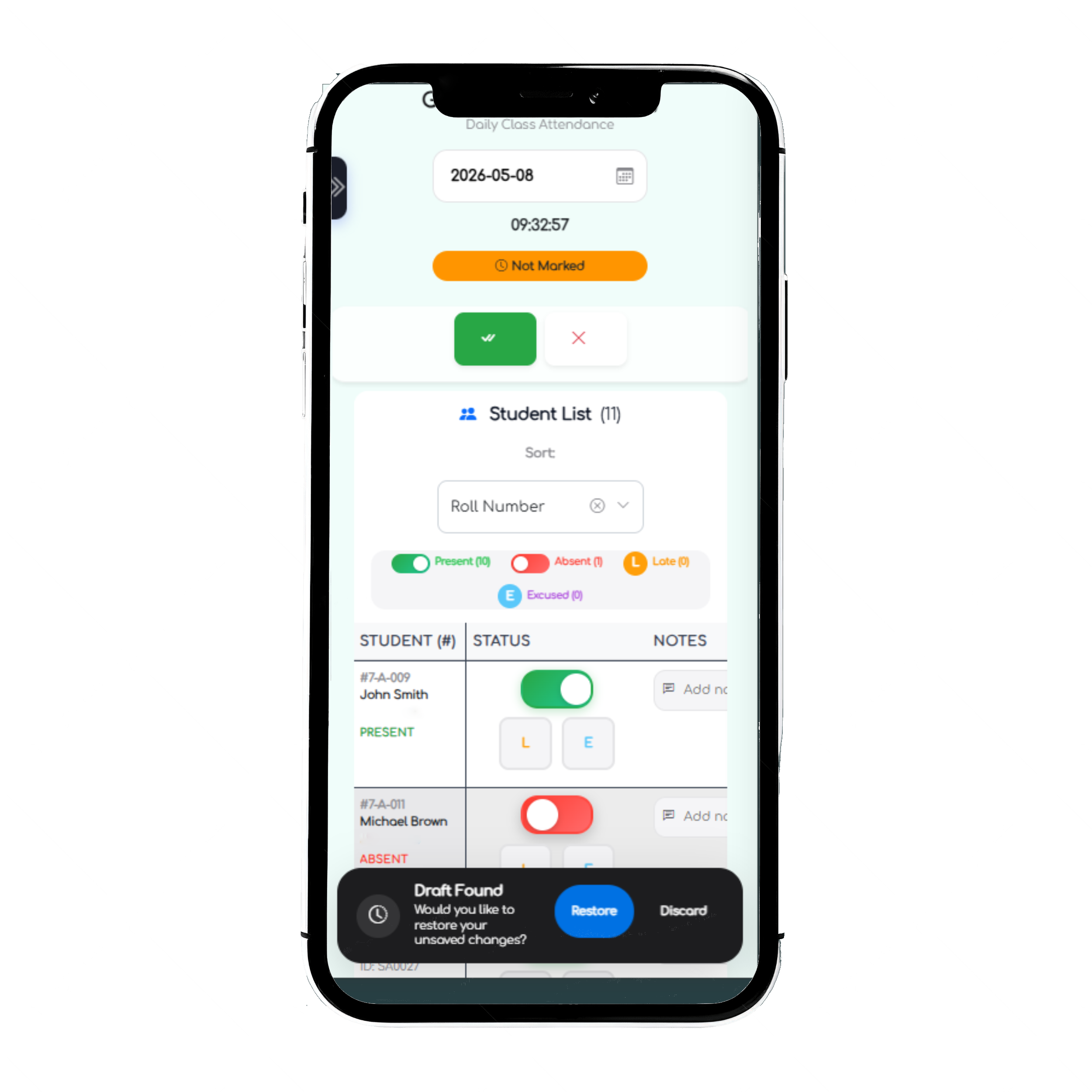 eScholah mobile view 2